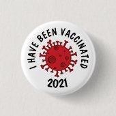 Corona Virus | Ik ben gevaccineerd Button (Voorkant)