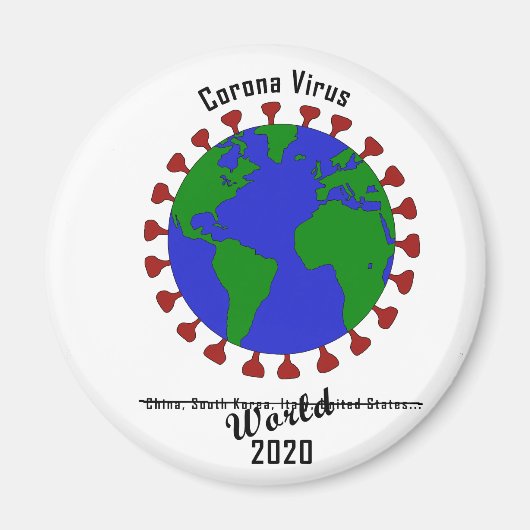 Corona Virus Magnet (Devant)