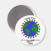 Corona Virus Magnet Magneet (Voorkant / Achterkant)