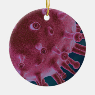 Corona Virus Microbiology Keramisch Ornament