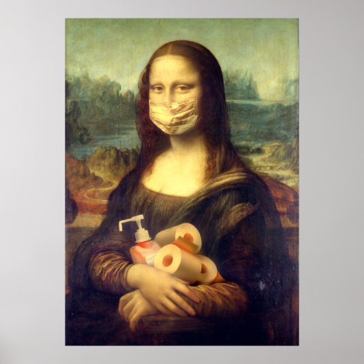 Corona Virus Portrait Poster (Voorkant)