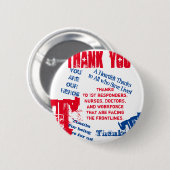 CORONA VIRUS RONDE BUTTON 5,7 CM (Voorkant /achterkant)