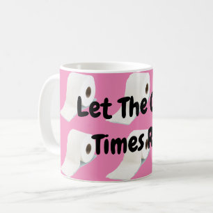 Corona Virus Toilet Roll Pink Koffiemok