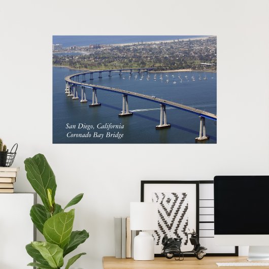 Coronado Bay Bridge Poster (Thuiskantoor)