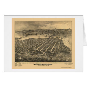 Coronado Beach, CA Panoramic Map - 1880