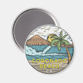 Coronado Beach California  Magneet (Voorkant / Achterkant)