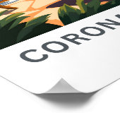 Coronado Beach California Reisprint Poster (Hoek)