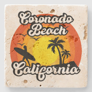 Coronado Beach, Californië Stenen Onderzetter