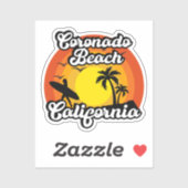 Coronado Beach, Californië Sticker (Vel)