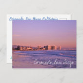 Coronado bij zonsondergang feestdagenkaart (Voorkant / Achterkant)