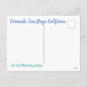 Coronado bij zonsondergang feestdagenkaart (Achterkant)