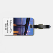 Coronado Bridge in Dusk Bagagelabel (Achterkant horizontaal)