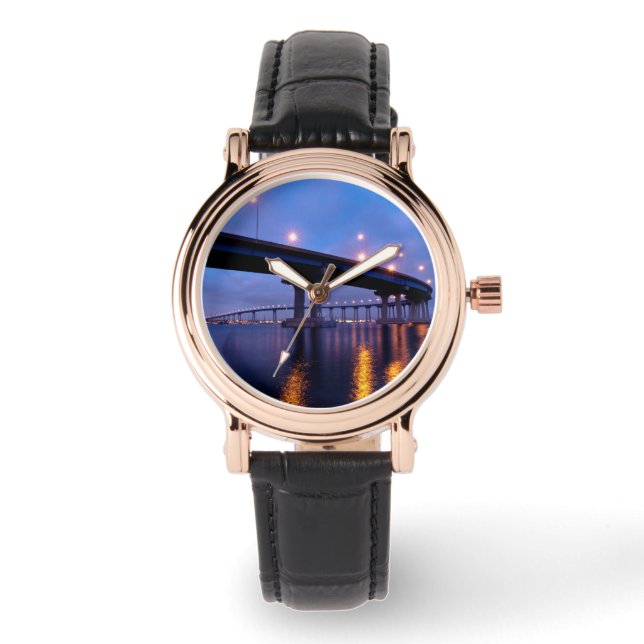 Coronado Bridge in Dusk Horloge (Voorkant)