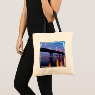 Coronado Bridge in Dusk Tote Bag