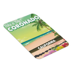 Coronado Californië strand reisposter Magneet