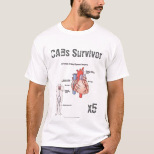 Coronaire bypass Surgery Survivor T-shirt