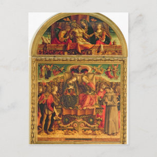 Coronatie van de maagd briefkaart