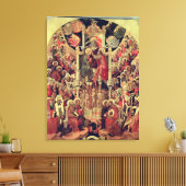 Coronatie van de maagd canvas afdruk (Insitu (Woonkamer))