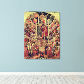 Coronatie van de maagd canvas afdruk (Insitu (Houten vloer))