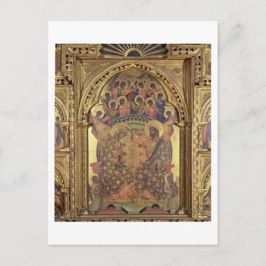 Coronatie van de Maagd (details van de polytych) Briefkaart (Voorkant)
