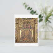 Coronatie van de Maagd (details van de polytych) Briefkaart (Staand voorkant)