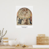 Coronatie van de maagd door Fra Angelico Poster (Keuken)