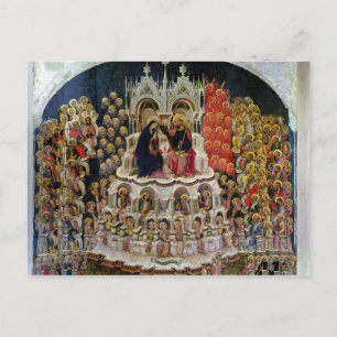 Coronatie van de Maagd in Paradise, 1438 Briefkaart