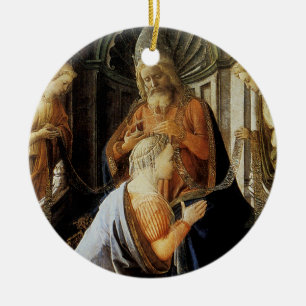 Coronatie van de Maagd Keramisch Ornament