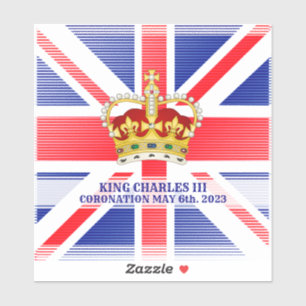 Coronatie van Koning Charles III Vinyl Sticker