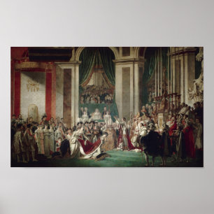Coronatie van Napoleon en Josephine Poster