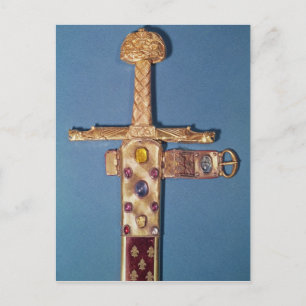 Coronatiezwaard van de Franse koning Briefkaart