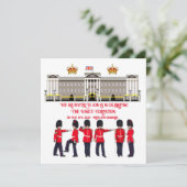 Coronation Celebration Lunch Invitation Kaart (Staand voorkant)