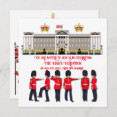 Coronation Celebration Lunch Invitation Kaart (Voorkant / Achterkant)