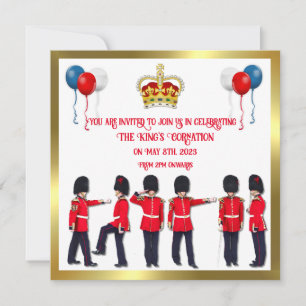 Coronation Celebration Lunch Invitation Kaart