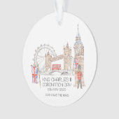Coronation day 2023 King Charles III Personalized Ornament (voorkant)