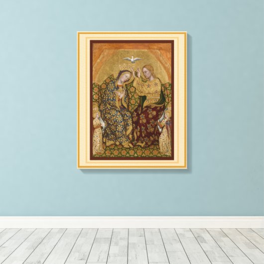 Coronation de la Vierge toile étirée Impression (Insitu (Plancher de Bois))