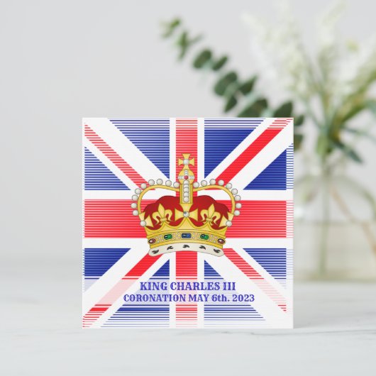 Coronation du roi Charles III Invitation (Debout devant)