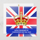 Coronation du roi Charles III Invitation (Devant / Derrière)