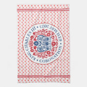 Coronation Emblem of King Charles III Theedoek (Verticaal)