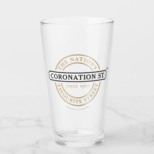 Coronation Street - Logo Glas (Voorkant)