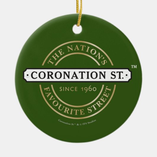Coronation Street - Logo Keramisch Ornament (Voorkant)