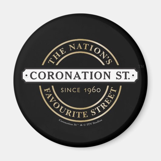 Coronation Street - Logo Magnet Magneet (Voorkant)