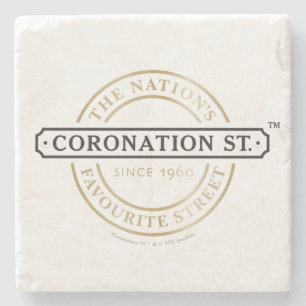 Coronation Street - Logo Stenen Onderzetter