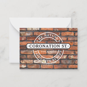 Coronation Street - Sign Poster Notitiekaartje