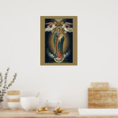 Coronation Virgin Mary met Angels  Poster (Keuken)