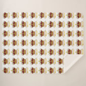 Coronationele dagkroon sherpa deken (Voorkant (horizontaal))