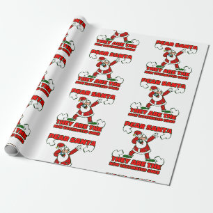 coronavirus christmas santa claus gevaccineerd cadeaupapier
