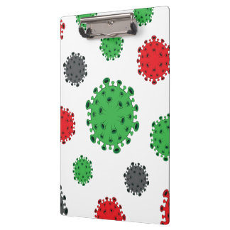 CoronaVirus Clipboard Covid19 Pattern Designer Pad Klembord