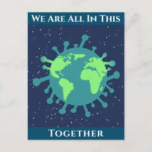 Coronavirus Covid 19 alles in dit verband Briefkaart