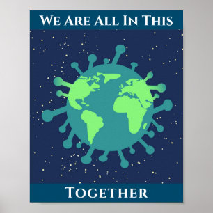 Coronavirus Covid 19 alles in dit verband Poster